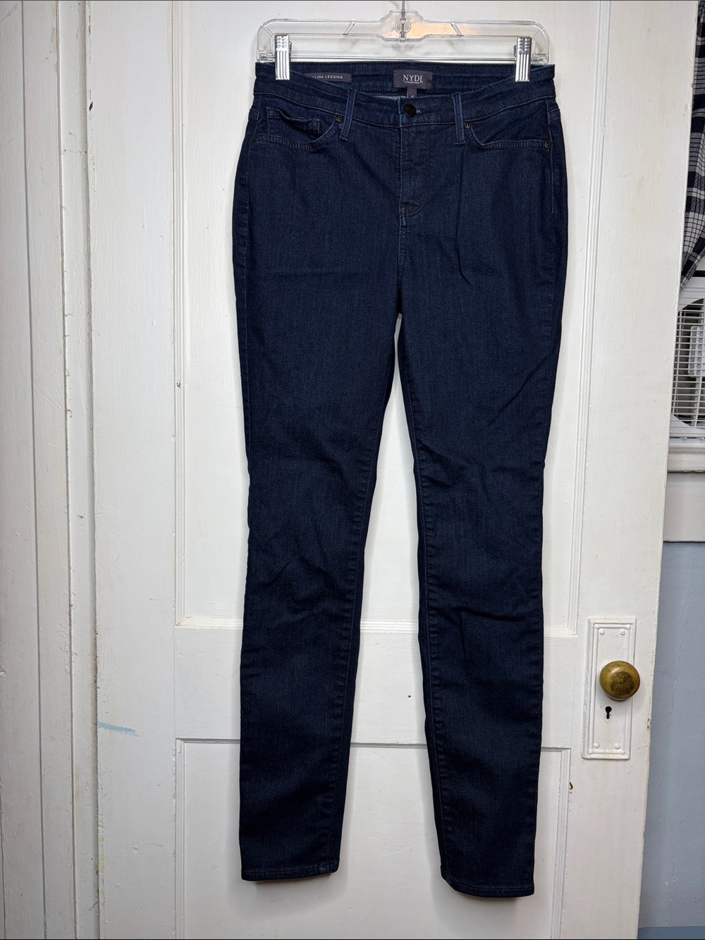 NYDJ Alina Legging Size 4 Dark Blue Skinny Jeans